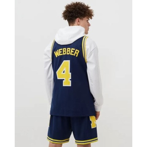 Koszulka Mitchell & Ness NCAA Swingman Road Jersey Michigan1991 Chris Webber SMJY4437-UMI91CWEASBL Mitchell & Ness