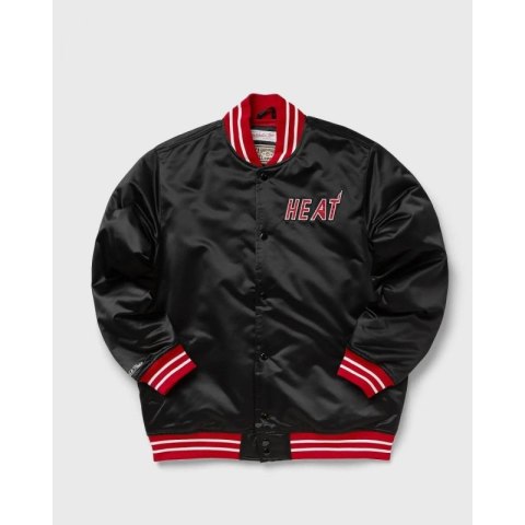 Kurtka Mitchell & Ness NBA Heavyweight Satin Jacket Miami Heat M OJBF3413-MHEYYPPPBLCK Mitchell & Ness