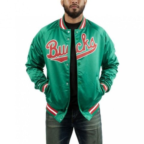 Kurtka Mitchell & Ness NBA Milwaukee Bucks Lightweight Jacket M STJKMG18013-MBUDKGN Mitchell & Ness