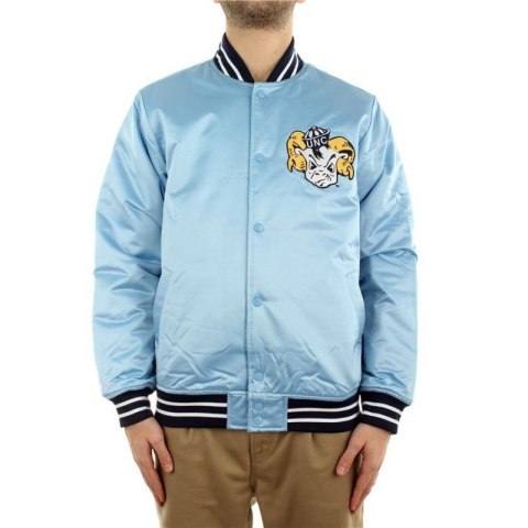 Mitchell & Ness kurtka NCAA Heavyweight Satin Jacket University Of North Carolina OJBF3413-UNCYYPPPLTBL