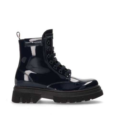Botki Tommy Hilfiger Lace Up Bootie Blue W T4A5-33040-0775800-800 Tommy Hilfiger