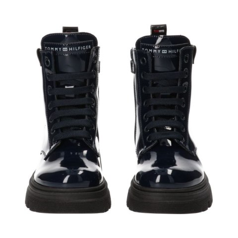 Botki Tommy Hilfiger Lace Up Bootie Blue W T4A5-33040-0775800-800 Tommy Hilfiger
