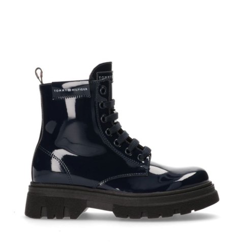 Botki Tommy Hilfiger Lace Up Bootie Blue W T4A5-33040-0775800-800 Tommy Hilfiger