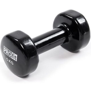 Hantel winylowy Profit 5kg czarne DK 4102 Inny