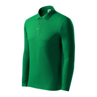 Koszulka polo Malfini Pique Polo LS M MLI-22116 zieleń trawy Malfini