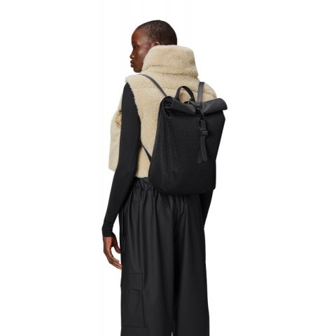 Plecak Rains Rolltop Rusksack Mesh Mini Black W3 13350 01 Rains