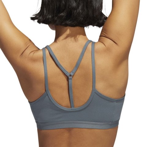 Stanik sportowy damski adidas Coreessentials Medium-Support szary HD7686 Adidas
