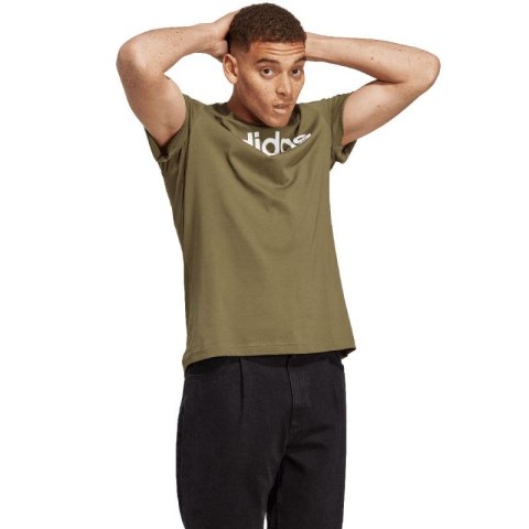 Koszulka adidas Essentials Single Jersey Linear Embroidered Logo Tee M IC9280 Adidas