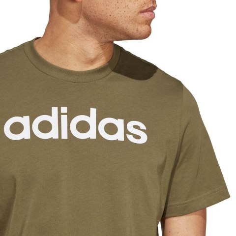 Koszulka adidas Essentials Single Jersey Linear Embroidered Logo Tee M IC9280 Adidas