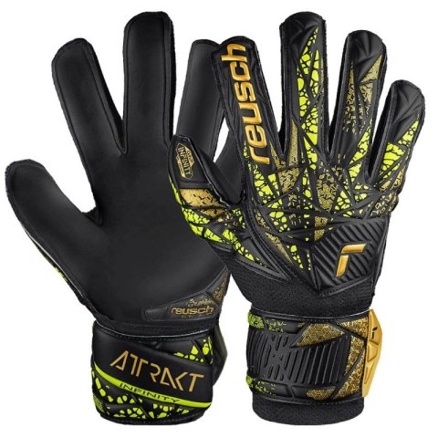Rękawice bramkarskie Reusch Attrakt Infinity Finger Support Jr 54 72 710 7739 Reusch