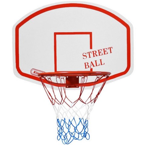 Tablica do koszykówki Kimet Street Ball+obręcz biało-czerwona Inny