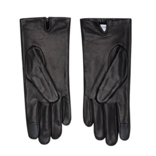 Rękawiczki Calvin Klein Re-lock Debossed Leather Gloves W K60K609975 Calvin Klein