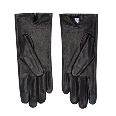 Rękawiczki Calvin Klein Re-lock Debossed Leather Gloves W K60K609975 Calvin Klein