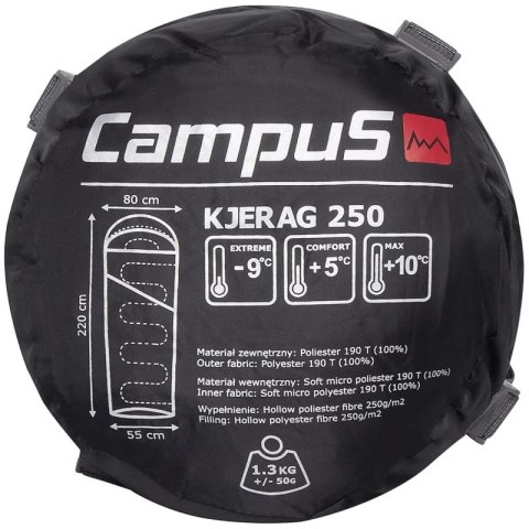 Śpiwór Campus Kjerag 250 Right Sleeping Bag CUP702123200 Campus