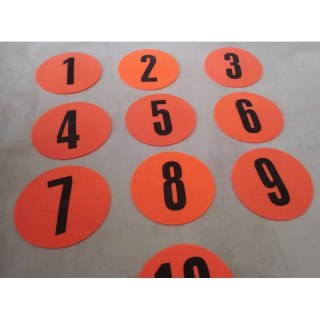 Znaczniki pola płaskie numerowane 1-10 Yakimasport 100326 Yakimasport