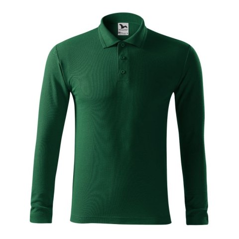 Koszulka polo Malfini Pique Polo LS M MLI-221D3 dark green Malfini