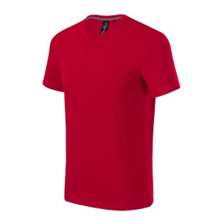 Koszulka Malfini Action V-neck M MLI-70071 formula red Malfini