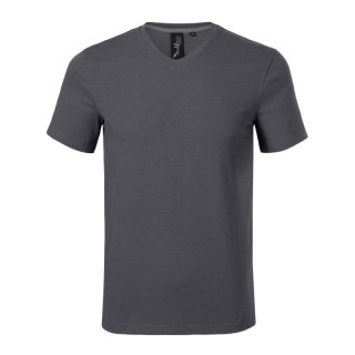 Koszulka Malfini Action V-neck M MLI-70083 light anthracite Malfini