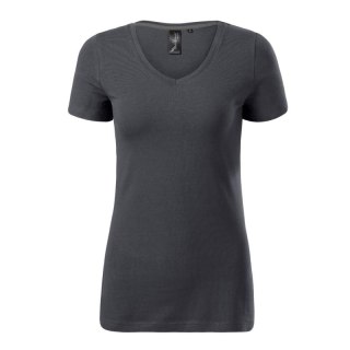 Koszulka Malfini Action V-neck W MLI-70183 light anthracite Malfini