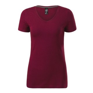 Koszulka Malfini Action V-neck W MLI-70186 garnet Malfini
