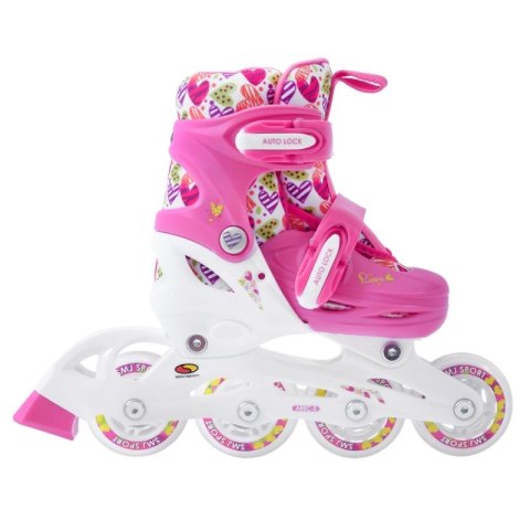 Wrotki Smj Sport Hearts 2w1 + Rolki regulowane HS-TNK-000017130 SMJ