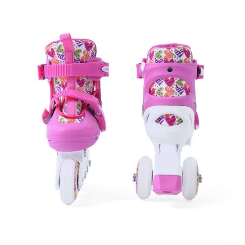 Wrotki Smj Sport Hearts 2w1 + Rolki regulowane HS-TNK-000017130 SMJ