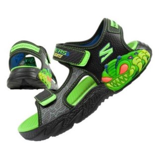Sandały Skechers Jr 400614L/BKLM Skechers