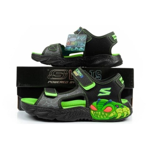 Sandały Skechers Jr 400614L/BKLM Skechers