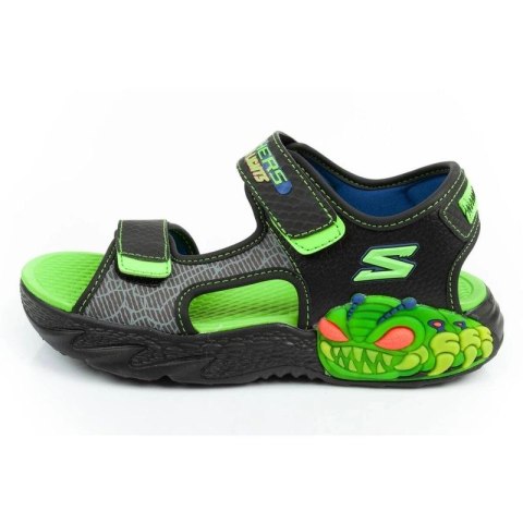 Sandały Skechers Jr 400614L/BKLM Skechers