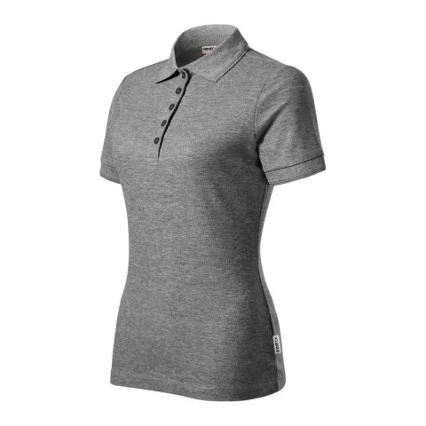 Koszulka polo damska Reserve (ciemnoszary melanż (brand label))