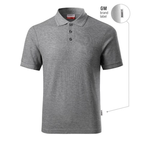 Koszulka polo męska Reserve (ciemnoszary melanż (brand label))