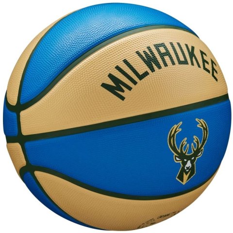 Piłka do koszykówki Wilson NBA Team City Edition Milwaukee Bucks Ball WZ4016517ID Wilson