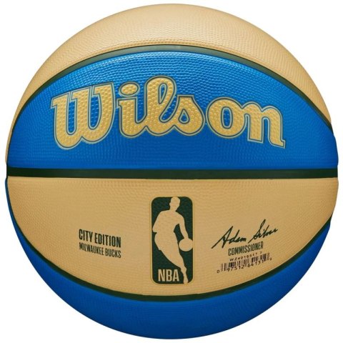 Piłka do koszykówki Wilson NBA Team City Edition Milwaukee Bucks Ball WZ4016517ID Wilson