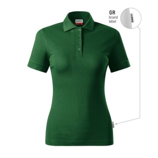 Koszulka polo Malfini Resist Heavy Polo W MLI-R21GR zieleń butelkowa 06 Malfini