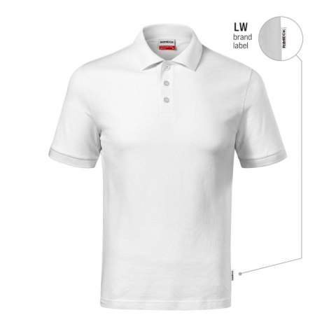 Koszulka polo męska Resist Heavy Polo (biały 00 (brand label)) Malfini