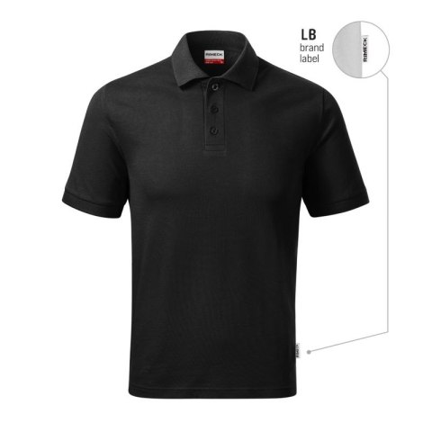Koszulka polo męska Resist Heavy Polo (czarny 01 (brand label)) Malfini