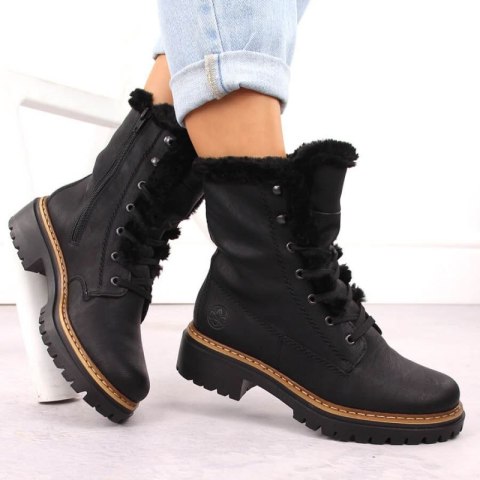 Buty z futerkiem Rieker W 72625-00 RKR714 Rieker