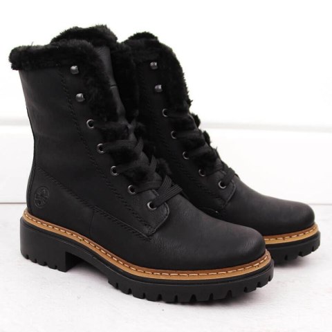 Buty z futerkiem Rieker W 72625-00 RKR714 Rieker