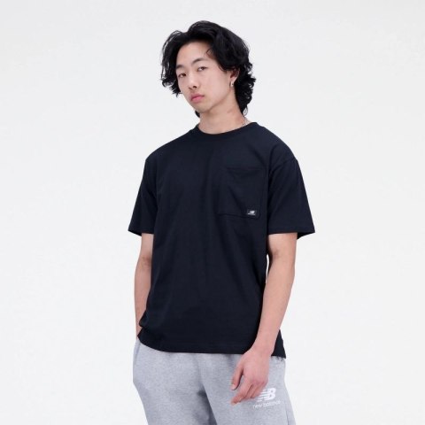 Koszulka New Balance t-shirt Essentials Reimagined Cott M MT31542BK New Balance
