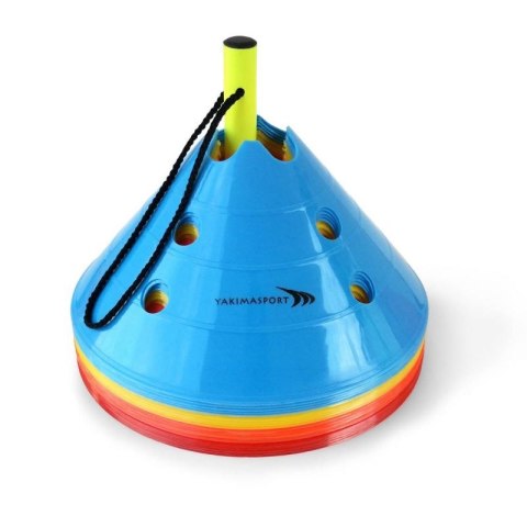 Zestaw - pachołek, chińczyk 20 sztuk 100120 Yakimasport