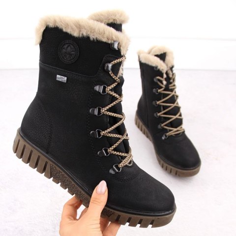 Botki z futerkiem Rieker W Y3424-00 RKR745 Rieker