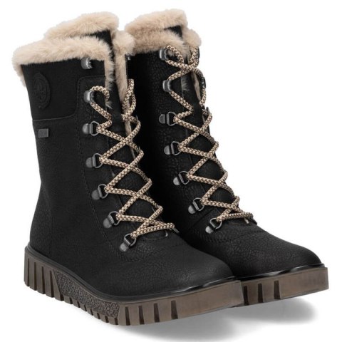 Botki z futerkiem Rieker W Y3424-00 RKR745 Rieker