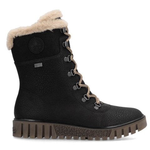 Botki z futerkiem Rieker W Y3424-00 RKR745 Rieker