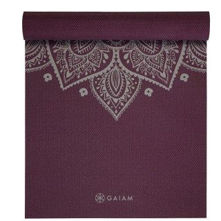 Mata do Jogi Gaiam Midnight Plum Sundial Flower 5mm 65734 Gaiam