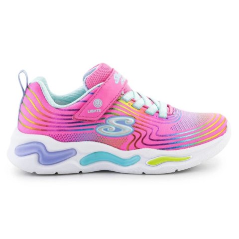 Buty Skechers S-Lights Wavy Beams Jr 302338L-PKMT Skechers