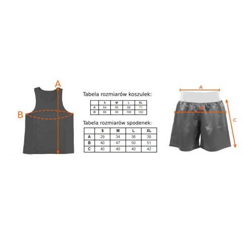 Strój startowy dwustronny BOXFIT M BFK-01 Inny