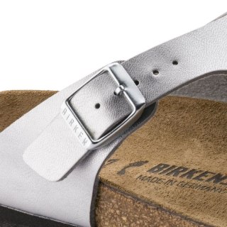 Japonki damskie srebrne Birkenstock Gizeh Birko-Flor narrow wąskie (0043853) Birkenstock
