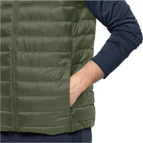 Kamizelka męska bezrękawnik Jack Wolfskin PACK & GO DOWN VEST M greenwood (1207011_4129) Jack Wolfskin
