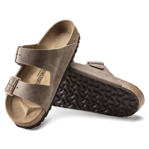 Klapki Birkenstock Arizona Tabacco Brown męskie/damskie brązowe regular szerokie (0352201) Birkenstock