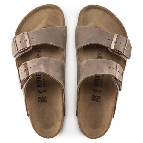 Klapki Birkenstock Arizona Tabacco Brown męskie/damskie brązowe regular szerokie (0352201) Birkenstock